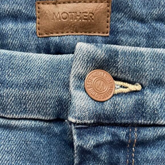 MOTHER The Roller Fray High-Rise Wide-Leg Jeans in Work Hard Play Hard Size 30 - Picture 5 of 11